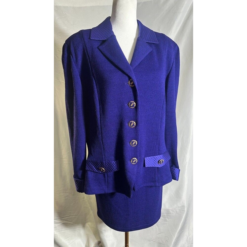 St John Collection Skirt Suit Set Sz 14 jacket Skirt is 12